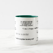Law of Attraction Positive Quote Mantra Two-Tone Coffee Mug (Center)