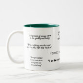 Law of Attraction Positive Quote Mantra Two-Tone Coffee Mug (Left)