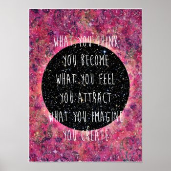 Law Of Attraction Poster by BohemianGypsyJane at Zazzle