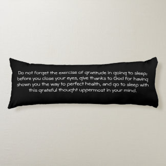 Law of Attraction Quote Gratitude - Dahlia Body Pillow