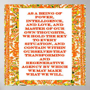 Law of Attraction Quotes Poster