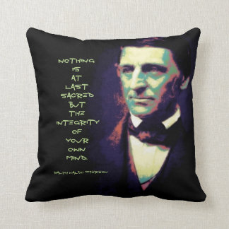 Law of Attraction Ralph Waldo Emerson Quote Throw Pillow