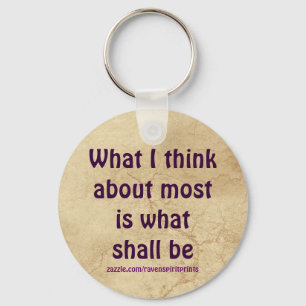 Law of Attraction Success Motivational Keychain