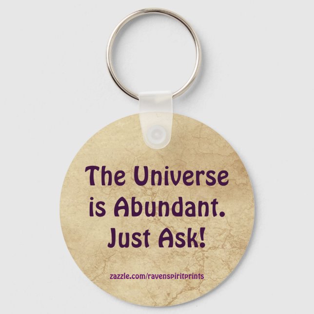 Law of Attraction Success Motivational Keychain (Front)