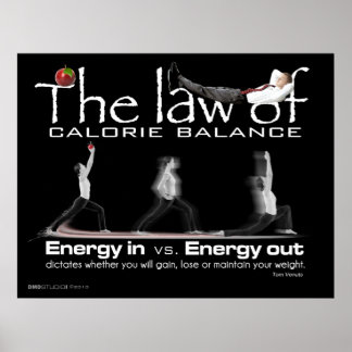 Law of Calorie Balance Print