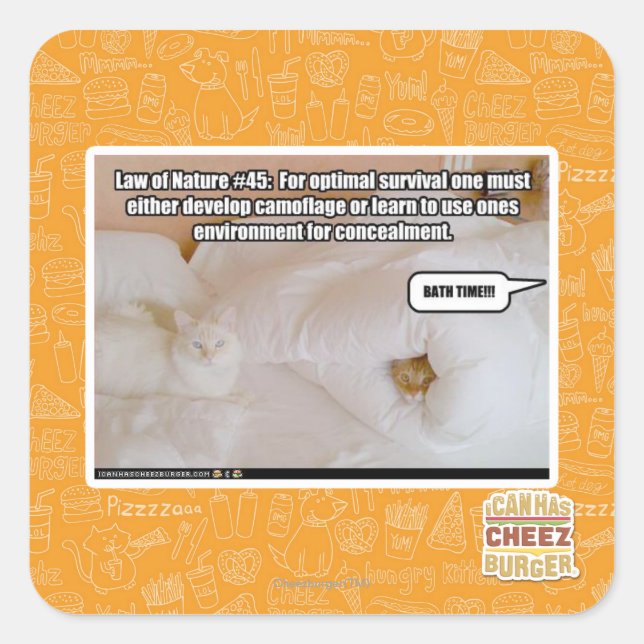 Law of Nature #45 Square Sticker (Front)