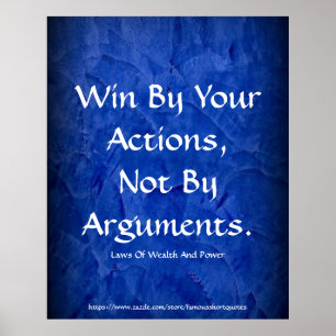 Law Of Wealth Power Win By Your Actions Poster