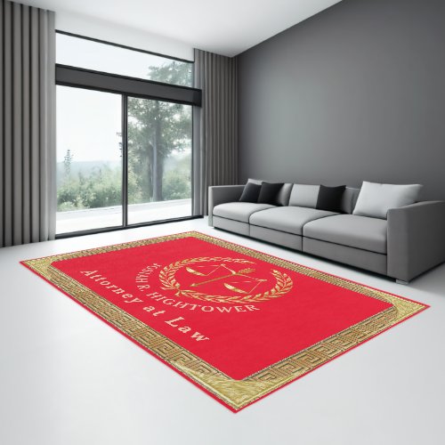 Law Office Attorney at Law Personalized Office Rug