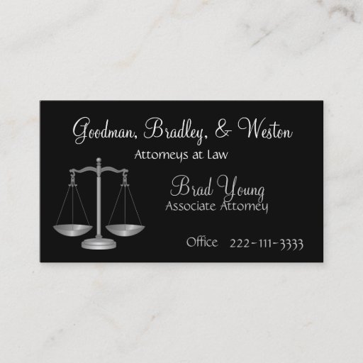 Customizable Law Office Business Card