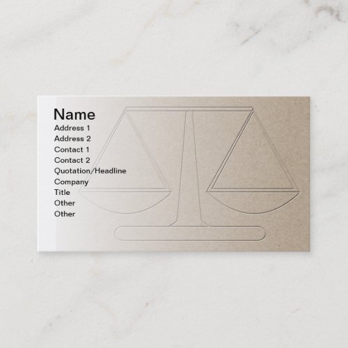 Law Office Business Card