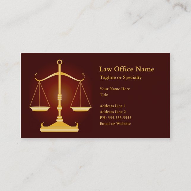 law office business card (Front)