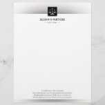 LAW OFFICE | Classic Scales Of Justice Letterhead<br><div class="desc">Lawyer business cards in a stylish, elegant template design with scales of justice logo symbol. ················································································· Professional business cards for the law firm, lawyers, attorneys, and other legal professionals. Personalize this business card now with your name and contact details. ················································································ » For design requests or questions, custom requests are accepted:...</div>