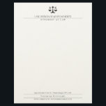 LAW OFFICE | Elegant Letterhead<br><div class="desc">Perfect letterhead for law firm,  lawyers,  attorneys and other legal professionals. Text can be changed and customized to your personal needs.</div>