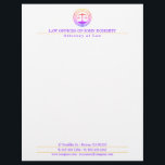 LAW OFFICE | Elegant Letterhead<br><div class="desc">Perfect letterhead for law firm,  lawyers,  attorneys and other legal professionals. Text can be changed and customized to your personal needs.</div>
