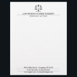 LAW OFFICE | Elegant Letterhead<br><div class="desc">Perfect letterhead for law firm,  lawyers,  attorneys and other legal professionals. Text can be changed and customized to your personal needs.</div>