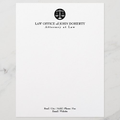 LAW OFFICE  Elegant Letterhead