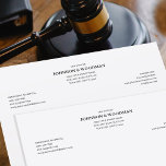 Law Office Legal Formal Professional Black Letterhead<br><div class="desc">Create a professional appearance with this classic business letterhead. A combination of traditional serif type and a formal layout adds to the feeling of luxury. Personalize the template with your name, profession, business address, website and email. This versatile design would suit many different professions, including lawyers, attorneys at law, writers,...</div>