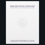 Law Office Letterhead<br><div class="desc">Perfect letterhead for law firm,  lawyers,  attorneys and other legal professionals. Text can be changed and customized to fit your personal needs.</div>