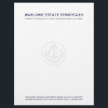 Law Office Letterhead<br><div class="desc">Perfect letterhead for law firm,  lawyers,  attorneys and other legal professionals. Text can be changed and customized to fit your personal needs.</div>