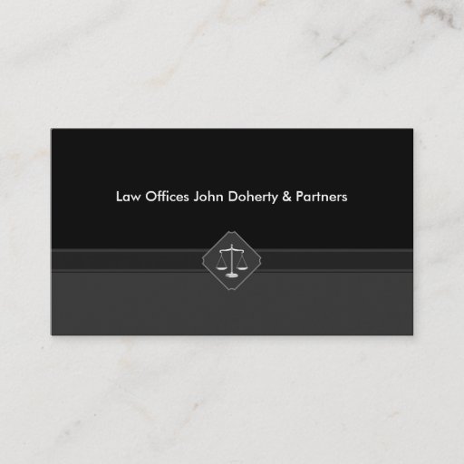 Customizable Law Offices - Business Card
