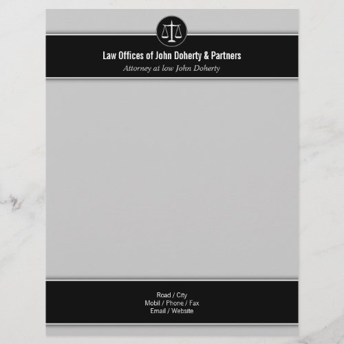 LAW OFFICES elegant Letterhead