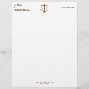 LAW OFFICES Letterhead