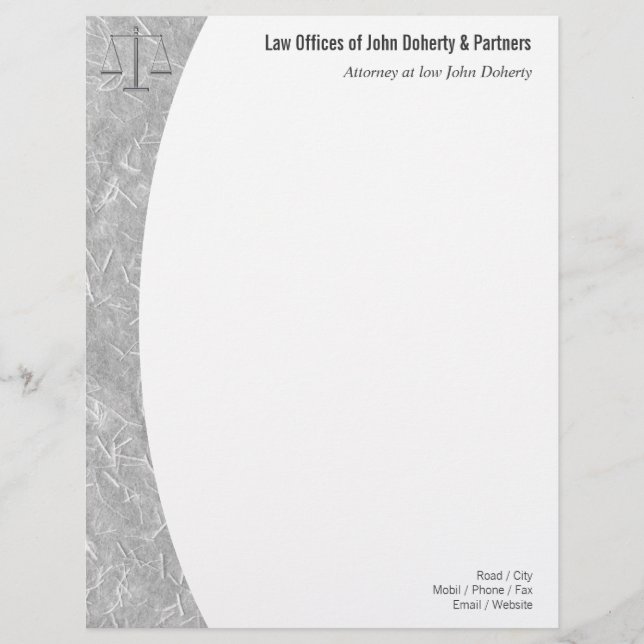 LAW OFFICES Letterhead (Front)