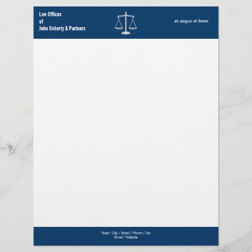 LAW OFFICES Letterhead