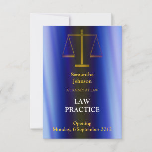 Law Practice Opening Announcement