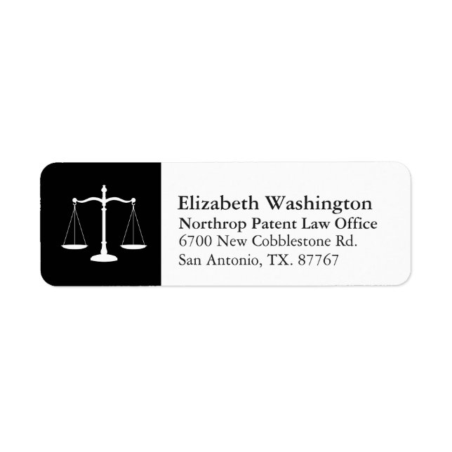 Law Professional Justice Scales Customized White Label (Front)