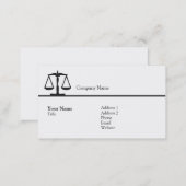 Law - Scale - Business Business Card (Front/Back)