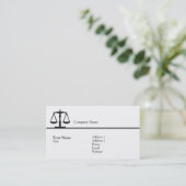 Law - Scale - Business Business Card (Standing Front)