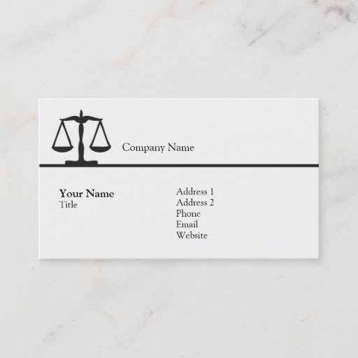 Customizable Law - Scale - Business Business Card Templates