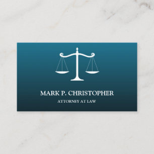 Law Scale Business Card Template