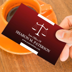 Law Scale Business Card Template