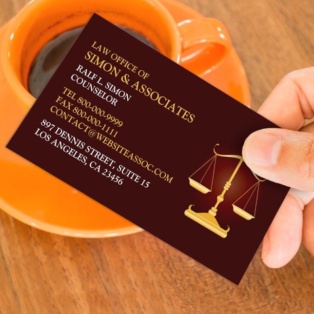 Law Scale Business Card Template (Creator Uploaded)