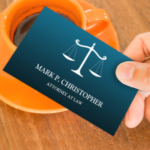 Law Scale Business Card Template