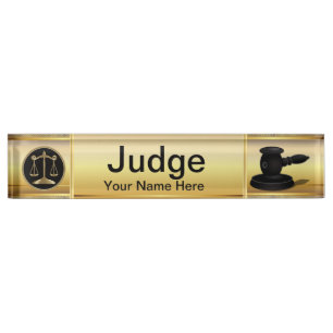Law Scale of Justice Lawyer Nameplate