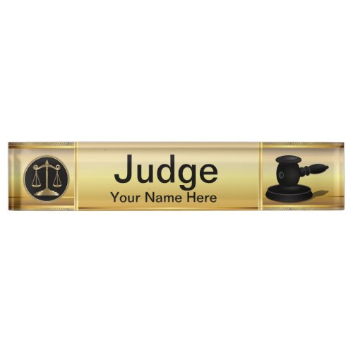 Law  Scale of Justice  Lawyer Nameplate