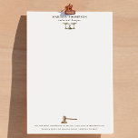 Law Scales Gavel Legal Antique Professional Letterhead<br><div class="desc">An antique law themed design. A great design for lawyers, law students, attorneys of law, notary public, consultants, loan signing agents, counselors and anyone related to the legal system. Personalize the items and create a unique gifts for someone special. This law theme design is a great home, office and school...</div>