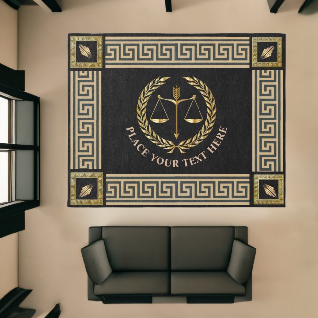 Law Scales of Justice Lawyer, Courthouse, Etc Area Rug (Insitu (Indoor 1))