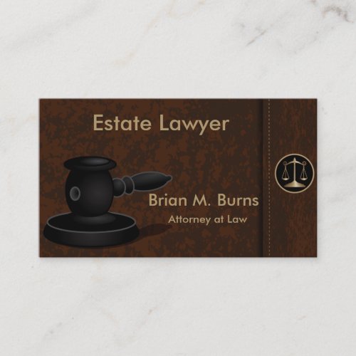 Law  Scales of Justice  Lawyer  Customizable Business Card