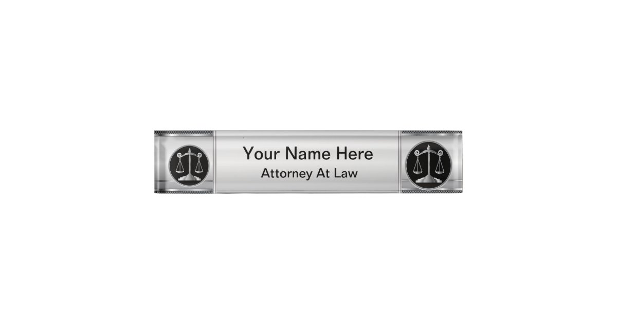 Lawyer Desk Name Plates