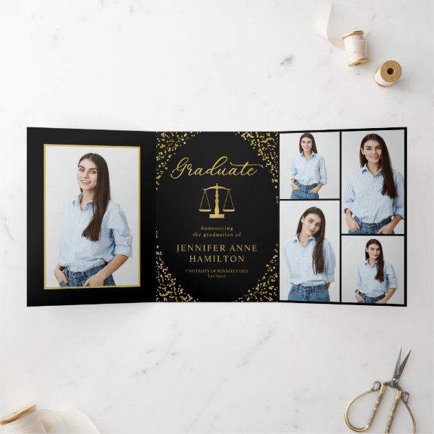 Law School 7 Photos Graduation Announcement Zazzle   Law School 7 Photos Graduation Announcement R867da00ba4504209a21c8d86e24a23c2 0r6o5 630 