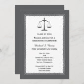 Law School Attorney Graduation Announcements (Front/Back)