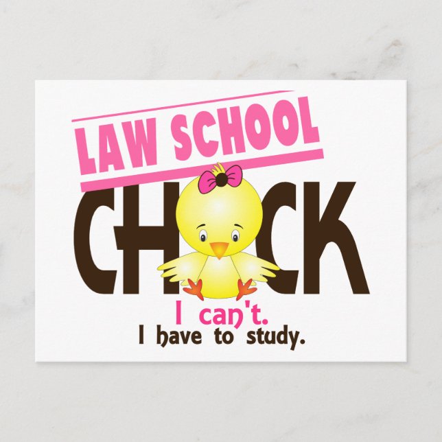 Law School Chick 1 Postcard (Front)