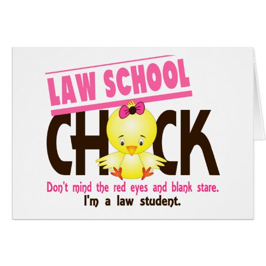 Law School Chick 2 Cards (Front Horizontal)