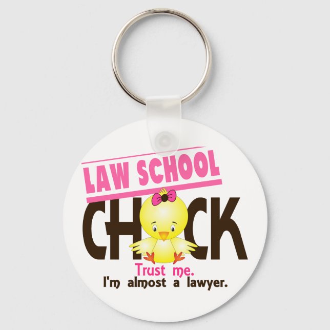 Law School Chick 3 Keychain (Front)