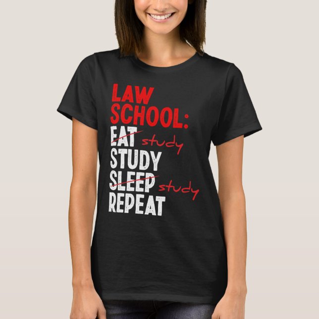 Law School Essentials Law School Gradute Law T-Shirt (Front)