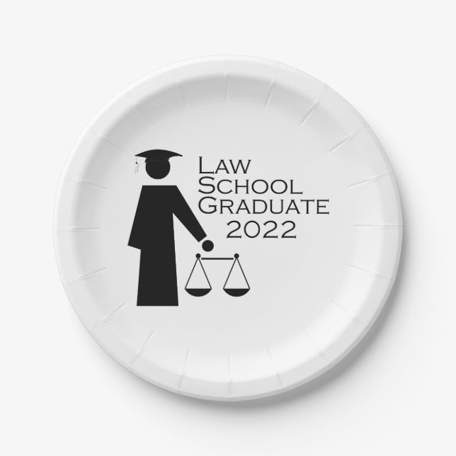 Law School Graduate 2022 Paper Plates (Front)
